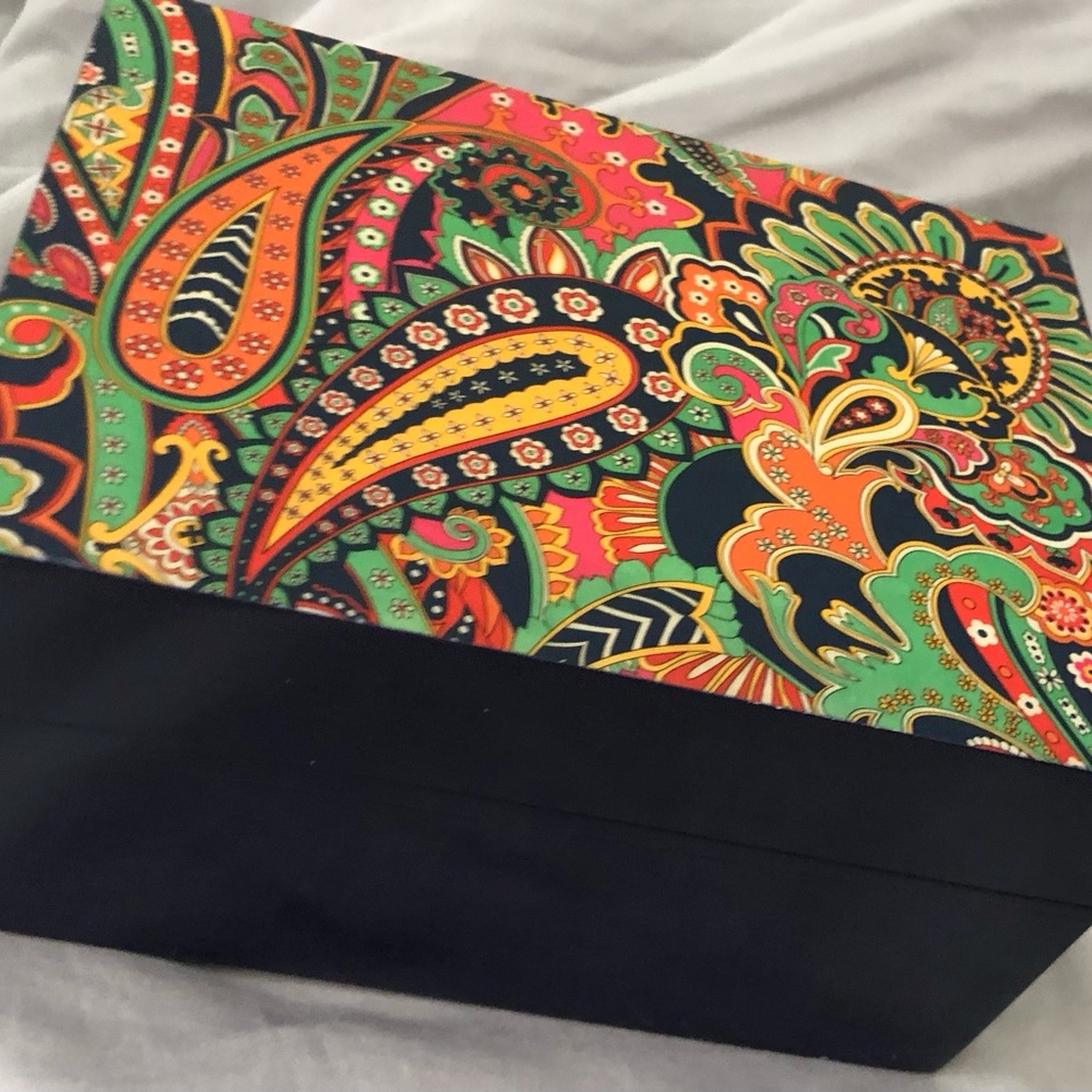 Vera Bradley Multicolor Paisley Box